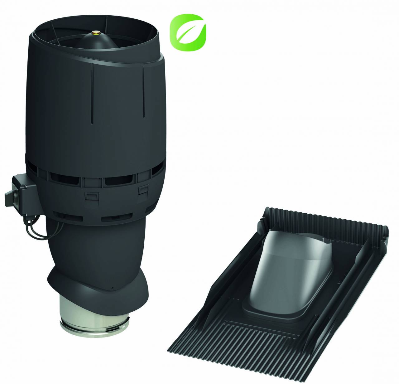 VILPE- Tetőventilátor szett Ø160 1006 fekete