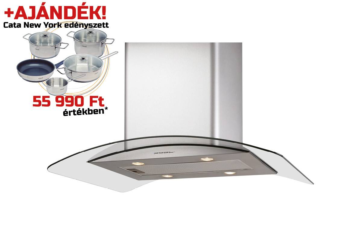 CATA - Páraelszívó ISLA GAMMA 900 X/D + CATA NEW YORK edényszett