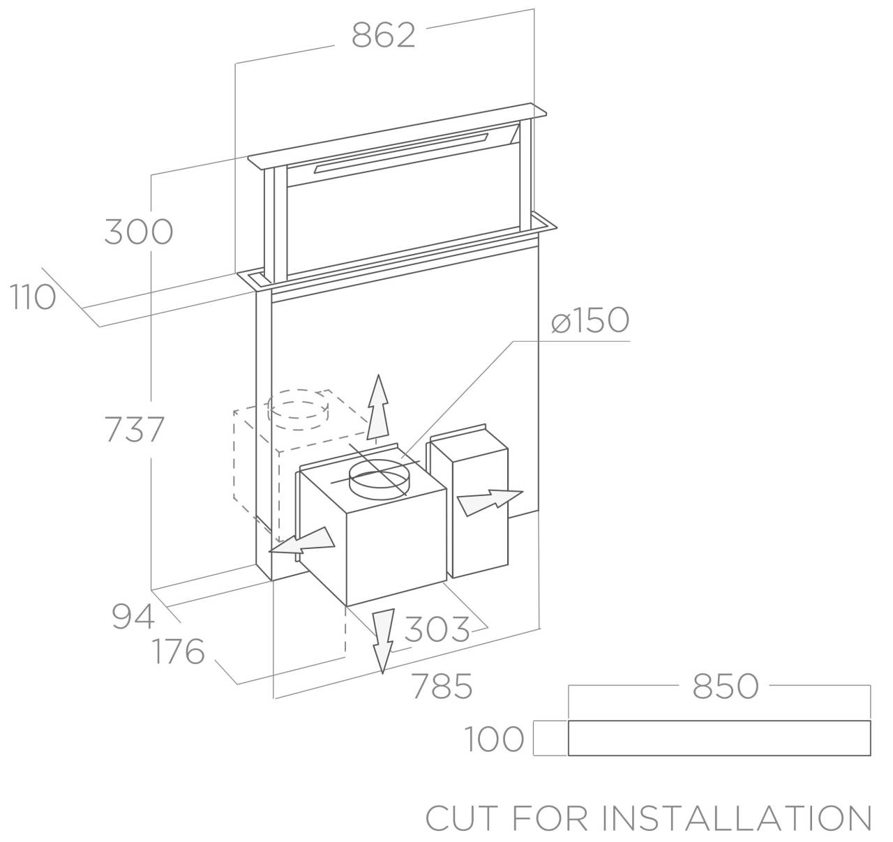 Elica - Páraelszívó GETUP CAST IRON/A/90 - Image 2