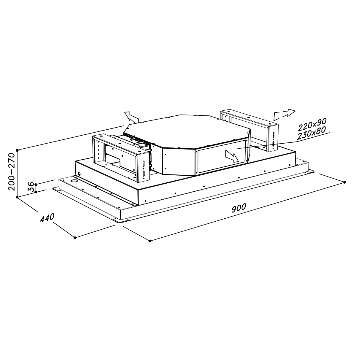 Sirius - Páraelszívó SLT-958 H200 TW Inox - Image 3