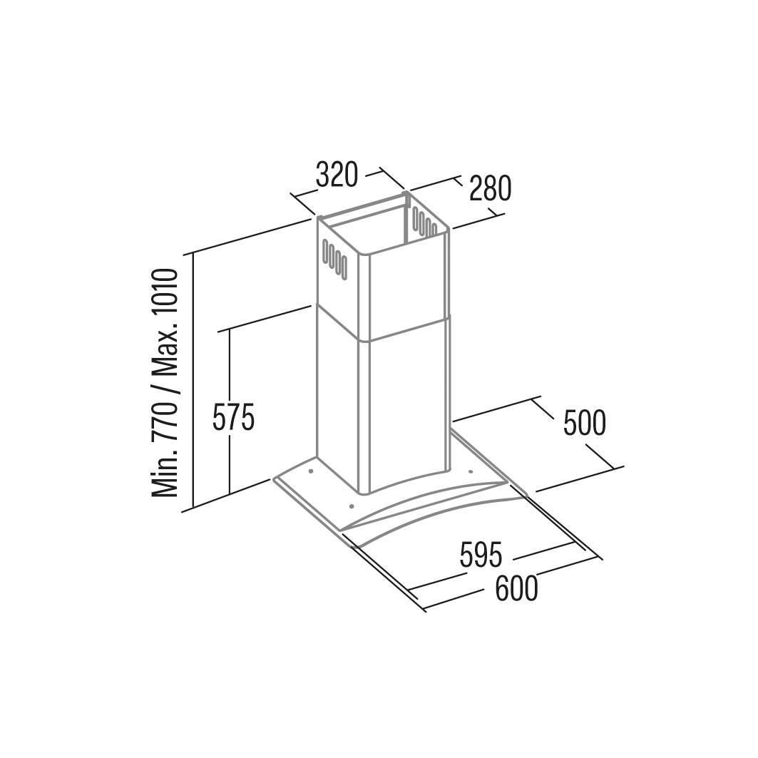 Cata - Páraelszívó GAMMA GLASS 600 GX/F LED - Image 2