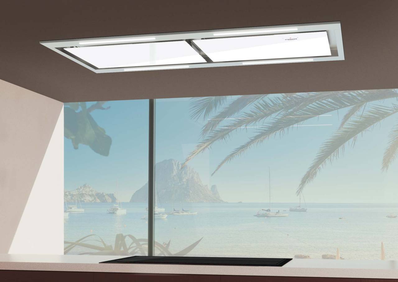 Nodor - Páraelszívó NorBreeze ISLA DEIMOS 1400 TWIN RF Hob to Hood - Image 4