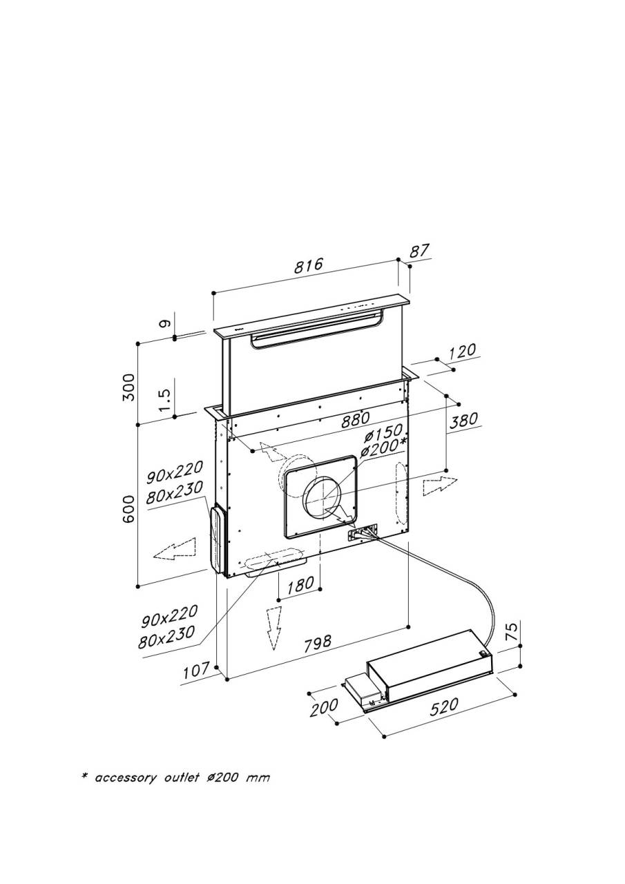 Sirius - Páraelszívó S-DD18 BALANCE EM fekete motor nélkül - Image 2