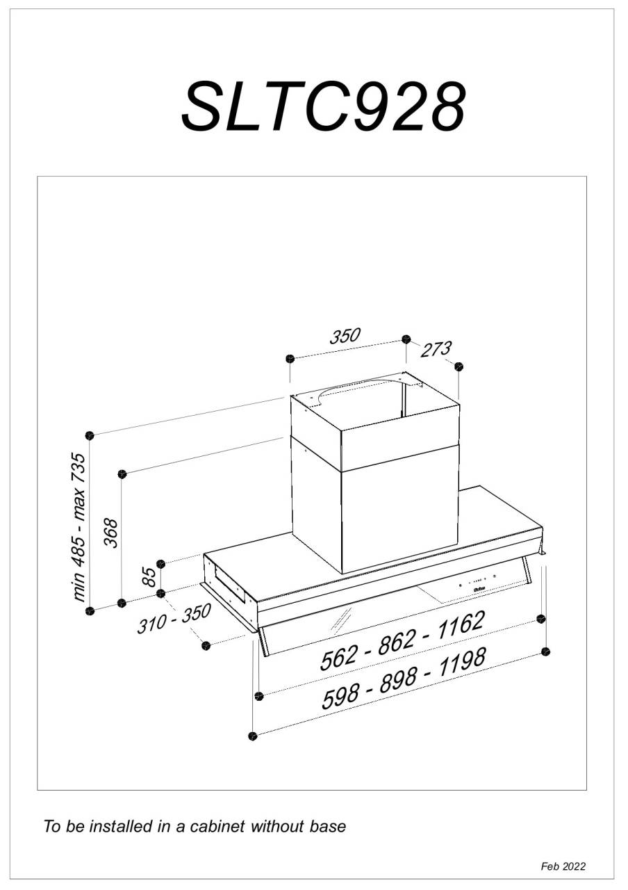 Sirius - Páraelszívó SLTC-928 TW 90 cm - Inox - Image 2