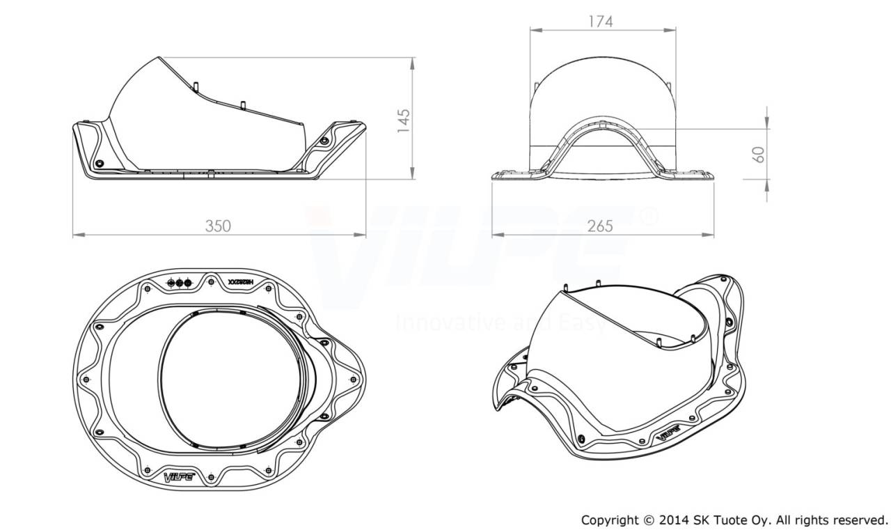 VILPE Armor 2K átvezető elem, vörös - A készlet erejéig rendelhető! - Image 2