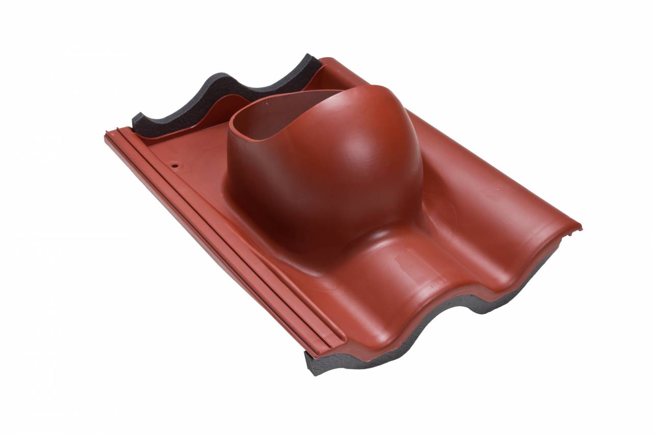 VILPE betoncserép átvezető elem, vörös - A készlet erejéig rendelhető!