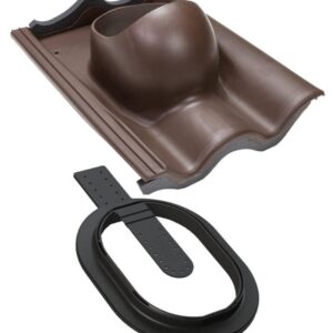 VILPE betoncserép CLICK átvezető elem, barna