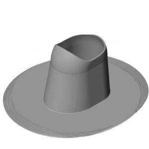 VILPE COLAR PVC átvezető elem - szürke