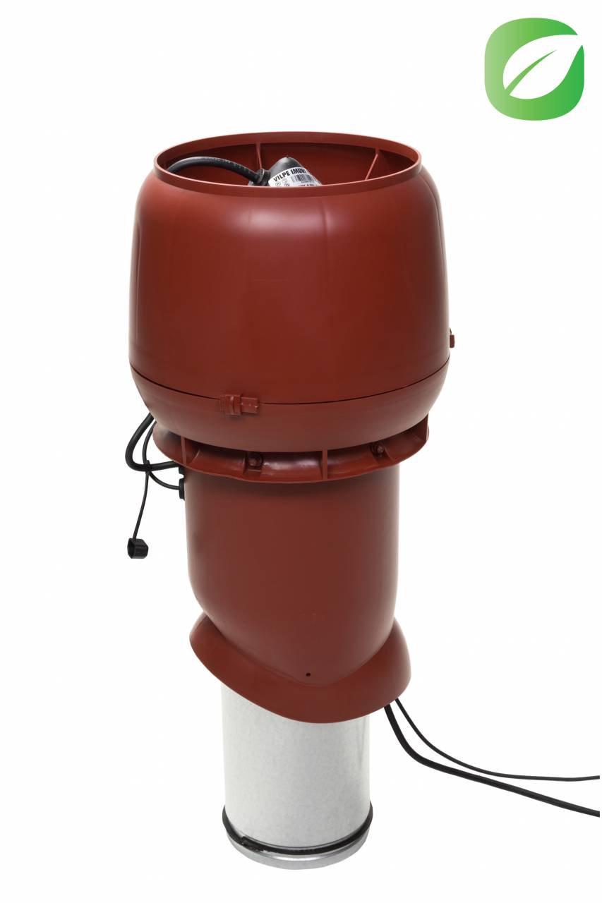 VILPE ECo220P/160/500 tetőventilátor, vörös - A készlet erejéig rendelhető!