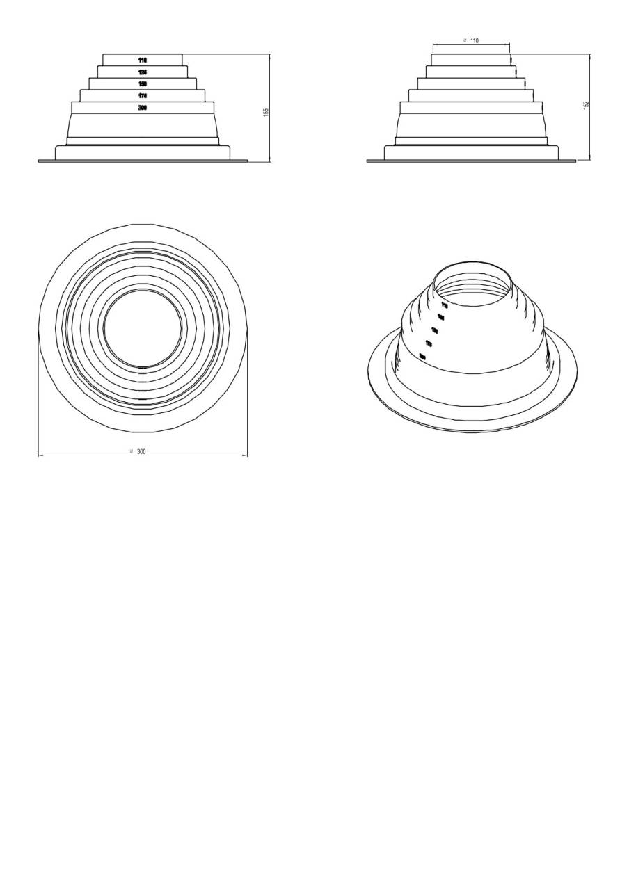 VILPE lemeztető átvezető elem No-3 - Image 2