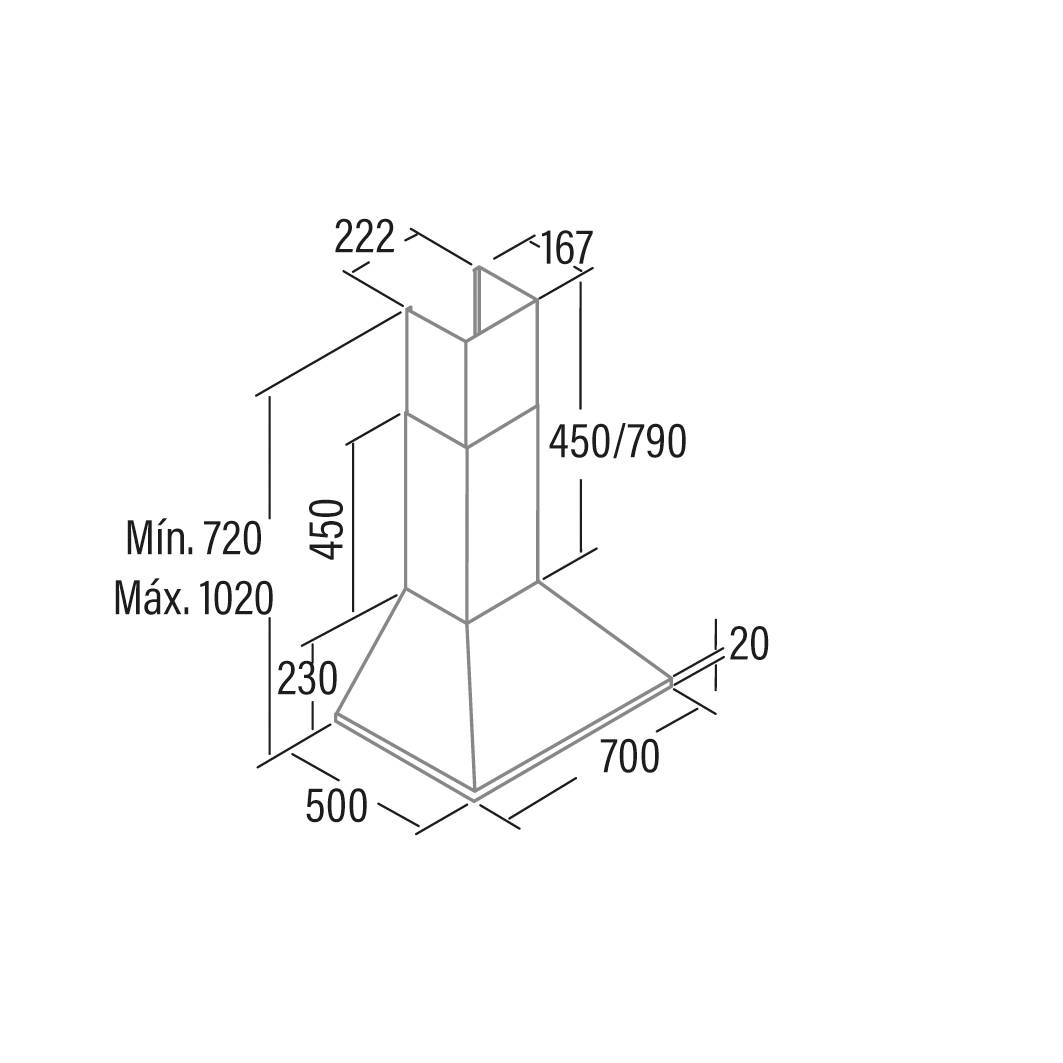 Cata - Páraelszívó OMEGA 700 WH/M fehér - Image 2