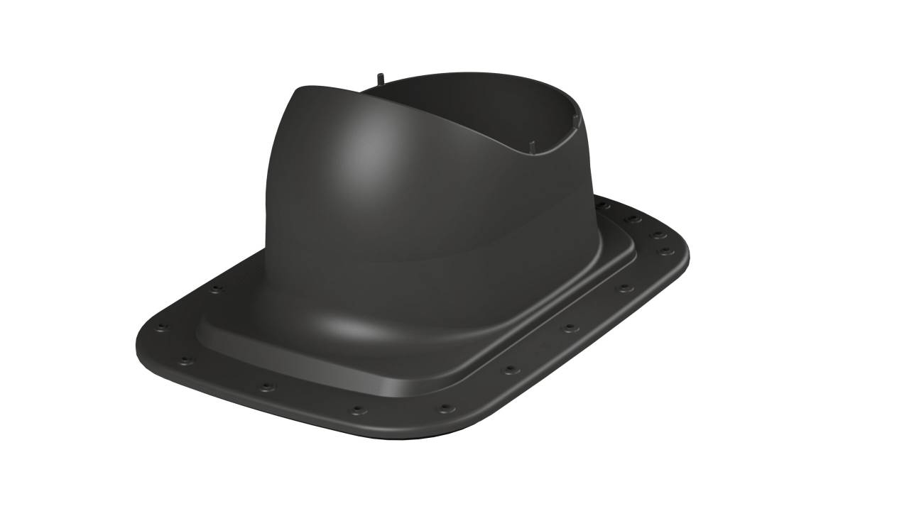 VILPE® CLASSIC LOW átvezető elem, fekete