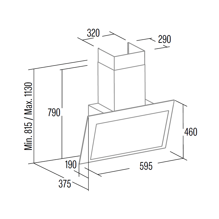 CATA - Páraelszívó Thalassa EVO 600 GWH Fehér - Image 2