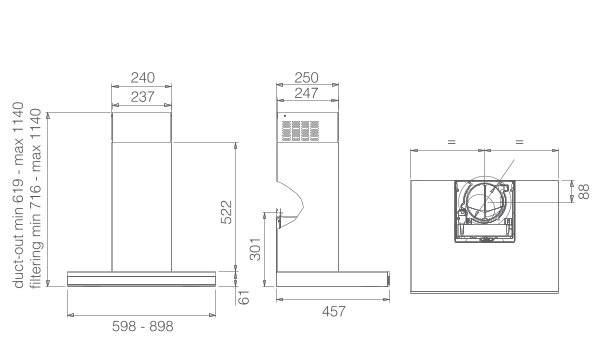 Elica - Páraelszívó ADÉLE BLIX/A/60 GFI - A készlet erejéig rendelhető! - Image 2