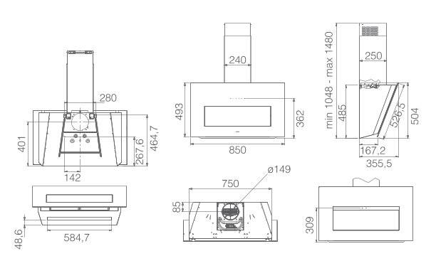 Elica - Páraelszívó BLOOM-S DEKT/A/85 PRF0164475A - Image 2