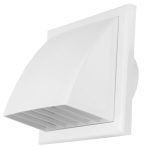 Műanyag szellőzőrács tetővel 100 mm